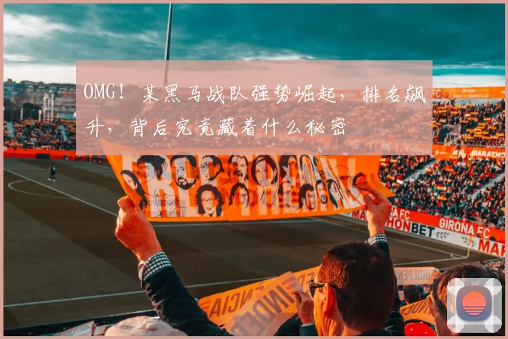 OMG！某黑马战队强势崛起，排名飙升，背后究竟藏着什么秘密